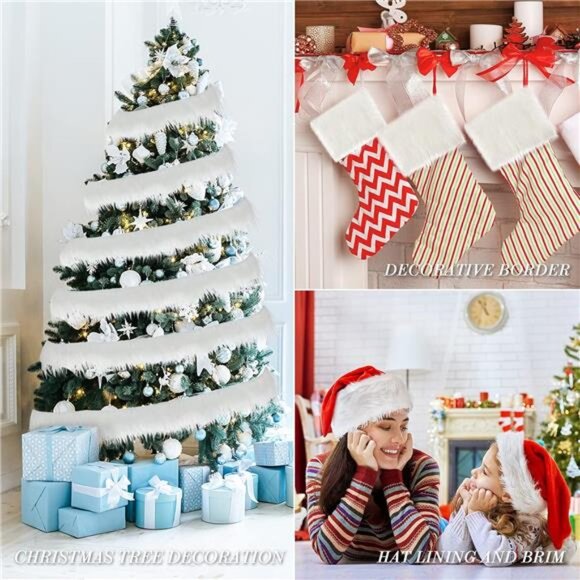 4 Pieces Faux Fox Fur Fabric Shaggy Fur Patches Fabric Trim Ribbon Chair Cover - Picture 9 of 14